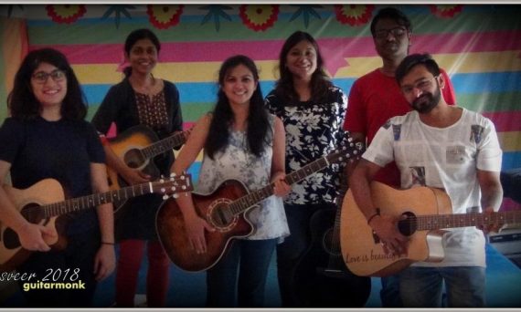 Guitarmonk Tasveer Students 2018 June Guitar School India Largest Best Institute